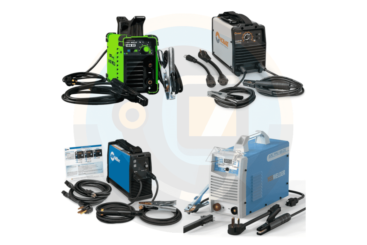 a collage of images of Best 110v Stick Welders - 4 Top Picks for DIY Value